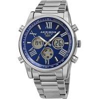 Akribos Men's Gilded Apex 45mm Smart Quartz in Blue
