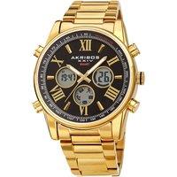 Akribos Men's Gilded Apex 45mm Smart Quartz in Gold