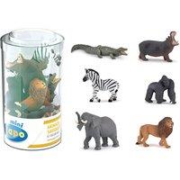 Papo Mini Mini Plus Wild Set 1 (Tube, 6 pcs) Toy Figure Set, 3 Years or Above, Multi-colour (33020)