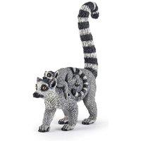 Papo Wild Animal Kingdom Lemur & Baby Toy Figure, Three Years or Above, Multi-colour (50173)