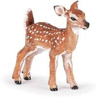 Papo Wild Animal Kingdom White-tailed Fawn Toy Figure, Three Years or Above, Brown (50219)