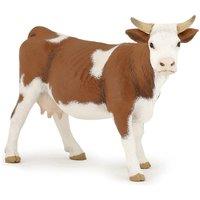 Papo Farmyard Friends Simmental Cow Toy Figure, Three Years or Above, Brown/White (51133)