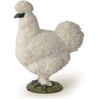 Papo Farmyard Friends Silkie Chicken Toy Figure, 3 Years or Above, White (51169)