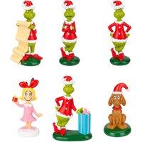 VFM e-Store Grinch Christmas Tree Hanging 3D Decoration 8cm x 3cm X 6 Pack | Size: 8 cm x 3 cm