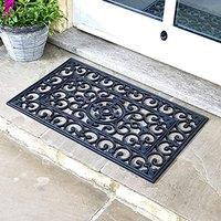 Marco Paul Rubber Non-slip Doormat in Black | Size: Medium
