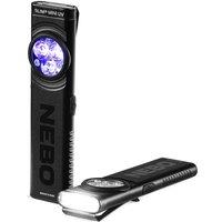 NEBO Slim Mini UV Rechargeable LED Flash Light Handheld Torch (Black) in Black
