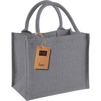 Westford Mill Jute Mini Gift Bag in Dark Grey
