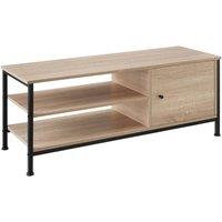 tectake Tv Stand Durban in Light Brown | Size: 110 cm