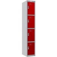 Phoenix Safe Company Personal Locker in Red with Electronic Locks, PL1430GRE, 60.5L | Size: 180 cm x 100 cm