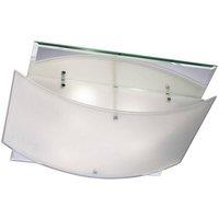 Netlighting Vito Flush Ceiling 3 Light Polished Chrome Smoked Mirror in Grey