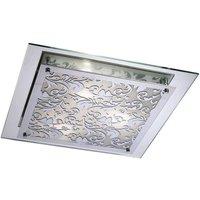 Netlighting Roveta Flush CeilingWall Lamp 3 Light E27 Polished Chrome in Grey