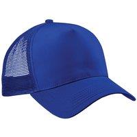 Beechfield Men's Half Mesh Trucker Cap Headwear Pack of 2 in Bright Blue
