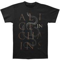 Alice In Chains Men's Snake T-Shirt in Black | Size: 2XL