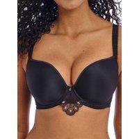 Freya Women's Loveland Moulded Plunge T-Shirt Bra - Boudoir Noir in Black | Size: 28GG