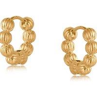 BIG METAL LONDON Women's RHODES SMALL HOOP EARRINGS in Gold | Size: 2 cm