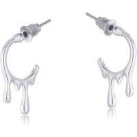 BIG METAL LONDON Women's VIENNA SMALL HOOP EARRINGS in Silver | Size: 2 cm