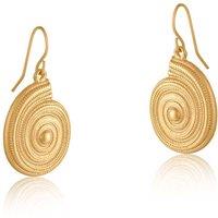BIG METAL LONDON Women's VERONICA MATTE CONCH EARRINGS in Gold | Size: 2 cm