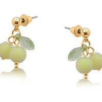 BIG METAL LONDON Women's VLADIMIRA FROSTED BERRIES STUD EARRINGS in Green | Size: 2 cm