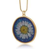 BIG METAL LONDON Women's TOULOUSE WILDFLOWER ADJUSTABLE SIZE PENDANT NECKLACE in Gold | Size: 28 inches