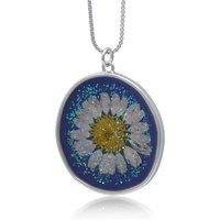 BIG METAL LONDON Women's TOULOUSE WILDFLOWER ADJUSTABLE SIZE PENDANT NECKLACE in Silver | Size: 28 inches