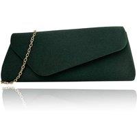 Vellin Women's Envelope Clutch Bag with Gold Chain Strap in Khaki