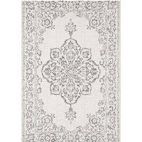 THE RUGS Indoor Outdoor Rug Tilos Vintage Oriental Polypropylene Durable in Cream | Size: 120 cm x 170 cm