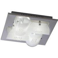 Netlighting Starlis Ceiling 4 Light Polished Chrome Glass Crystal in Grey