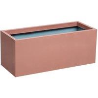 Primrose Weather Resistant Outdoor Zinc Trough Planter Copper Finish 100cm