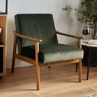 Spinningfield Fairfield Mid Century Design Forest Green Arm Chair in Dark Green
