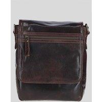 Ashwood Leather Sleek Real Leather Messenger Bag with Multiple Pockets in Brown