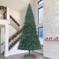 Berkfield Home Artificial Pre-lit Christmas Tree with Ball Set Green 500 cm