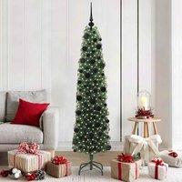 Berkfield Home Artificial Christmas Tree with 300 LEDs with Stand Green 180 cm