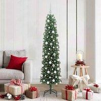 Berkfield Home Artificial Christmas Tree with 300 LEDs with Stand Green 180 cm