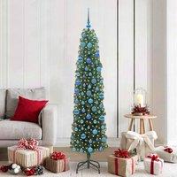 Berkfield Home Artificial Christmas Tree with 300 LEDs with Stand Green 180 cm