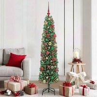 Berkfield Home Artificial Christmas Tree with 300 LEDs with Stand Green 180 cm