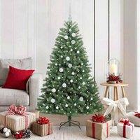 Berkfield Home Artificial Hinged Christmas Tree Green 150 cm PVC & Metal
