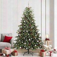 Berkfield Home Artificial Christmas Tree with 300 LEDs with Stand Green 240 cm