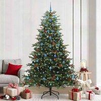 Berkfield Home Artificial Christmas Tree with 300 LEDs with Stand Green 240 cm