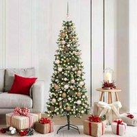 Berkfield Home Artificial Christmas Tree with 300 LEDs Green 76 x 76 x 180 cm