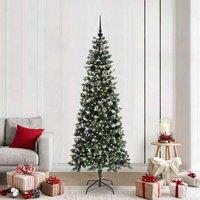 Berkfield Home Artificial Christmas Tree with 300 LEDs Green 86 x 86 x 210 cm