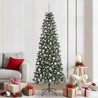 Berkfield Home Artificial Christmas Tree with 300 LEDs Green 86 x 86 x 210 cm