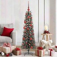Berkfield Home Artificial Christmas Tree with 150 LEDs Green 43 x 43 x 150 cm