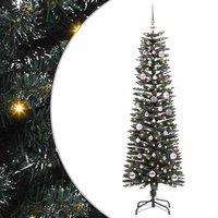 Berkfield Home Artificial Christmas Tree with 150 LEDs Green 43 x 43 x 150 cm