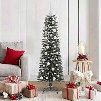 Berkfield Home Artificial Christmas Tree with 150 LEDs Green 43 x 43 x 150 cm