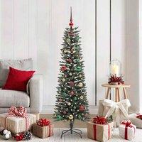 Berkfield Home Artificial Christmas Tree with 150 LEDs Green 43 x 43 x 150 cm