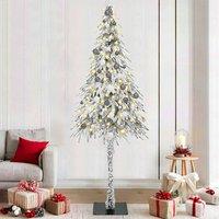 Berkfield Home Christmas Tree with 300 LEDs White 210 cm PE & Steel