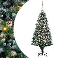 Berkfield Home Artificial Christmas Tree with 300 LEDs with Stand Green 180 cm