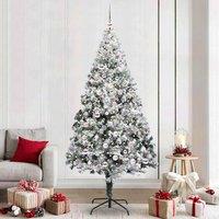 Berkfield Home Artificial Christmas Tree with 300 LEDs with Stand Green 240 cm
