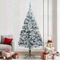 Berkfield Home Artificial Christmas Tree with 300 LEDs with Stand Green 240 cm
