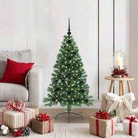 Berkfield Home Artificial Pre-lit Christmas Tree Green 120 cm PVC